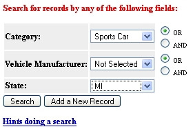 Search Table